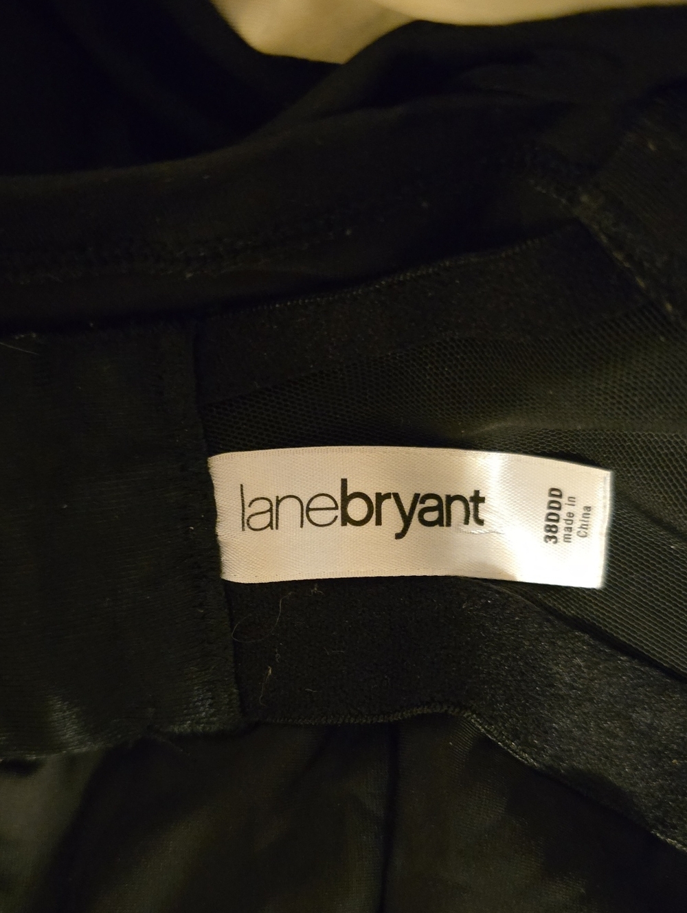 Black Lane Bryant Tankini Top Has Full Bra W Underwire For Excellent Support. - Picture 5 of 7